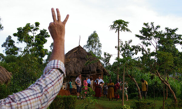 An elderly woman with very poor eyesight managed to spot something from nearly thirty yards away.